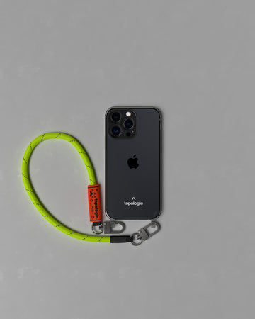 Verdon 手機殼 / 透明 /  8.0mm 繩索腕帶 反光霓黃