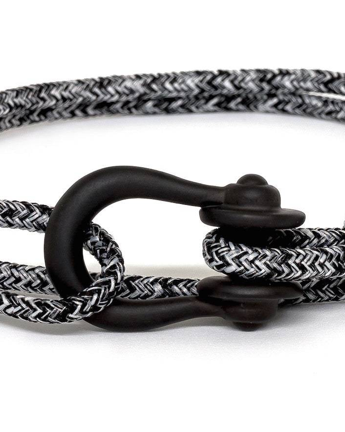 Kalymnos / Black Melange Matte Bracelet