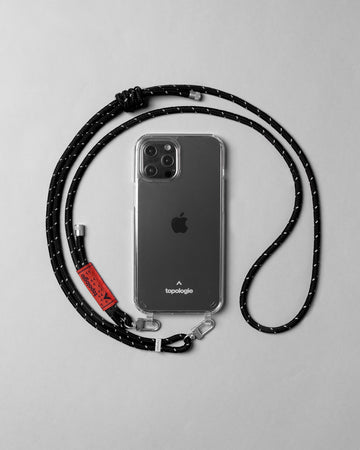 Verdon 繩索背帶手機殼 / 透明 / 6.0mm 反光黑
