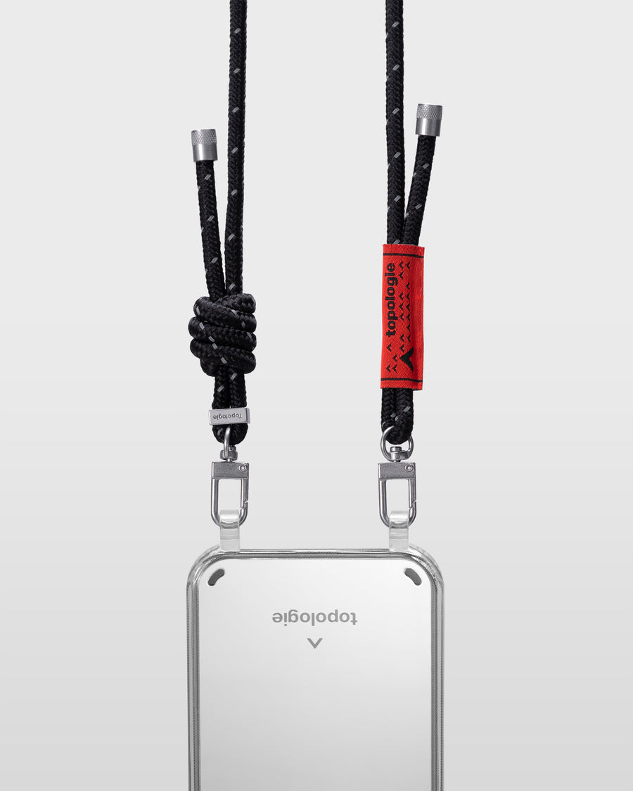 Verdon 繩索背帶手機殼 / 鏡面 / 6.0mm 反光黑