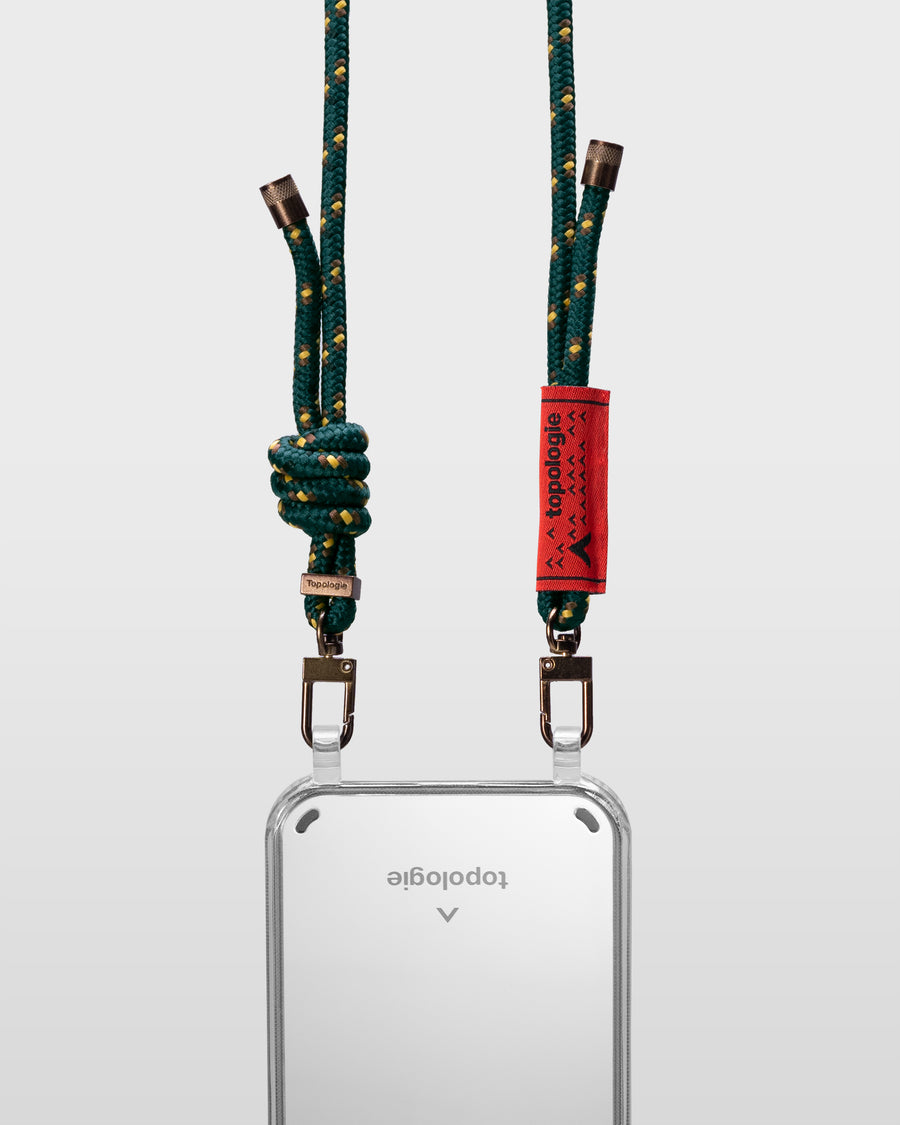 Verdon 繩索背帶手機殼 / 鏡面 / 6.0mm 森林綠