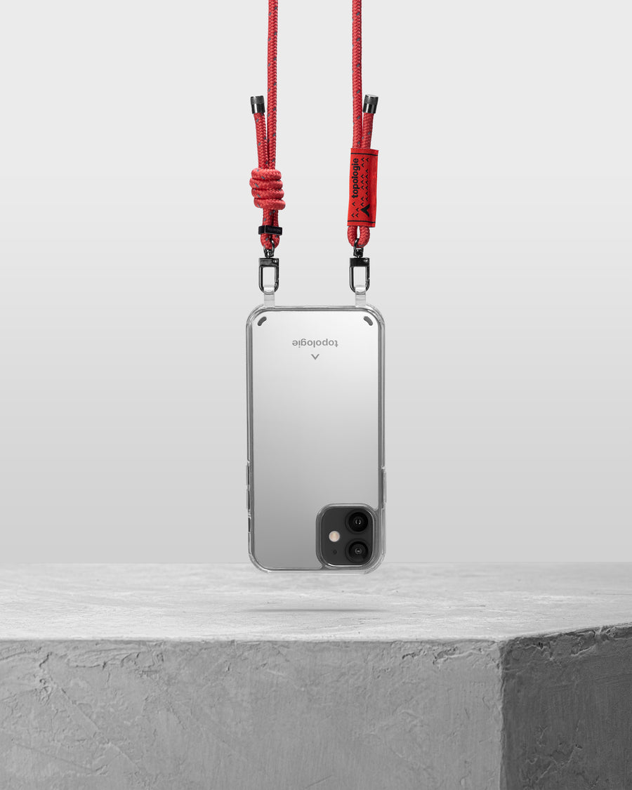 Verdon 繩索背帶手機殼 / 鏡面 / 6.0mm 反光磚紅