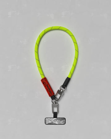 8.0mm 繩索腕帶 / 反光霓黃 + 手機掛繩夾片