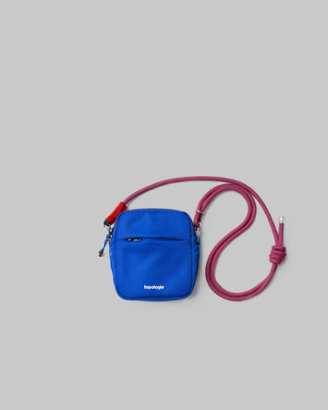 Tinbox 斜挎小包 / 未來藍 / 8.0mm 紅藍混色格紋